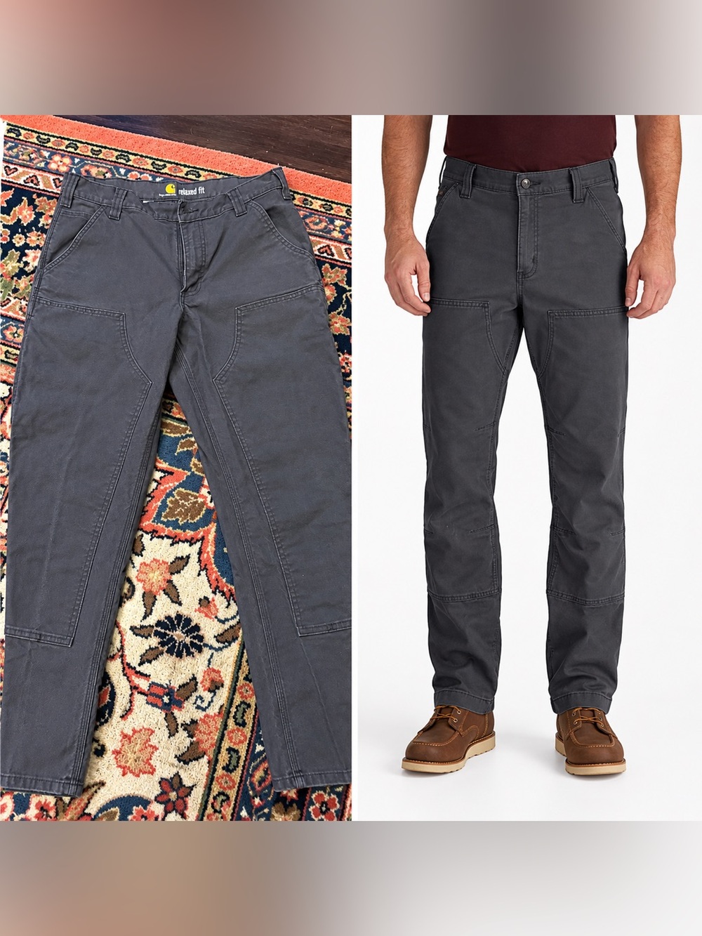 Carhartt Men's Cargo Work Pants - Slate Gray
